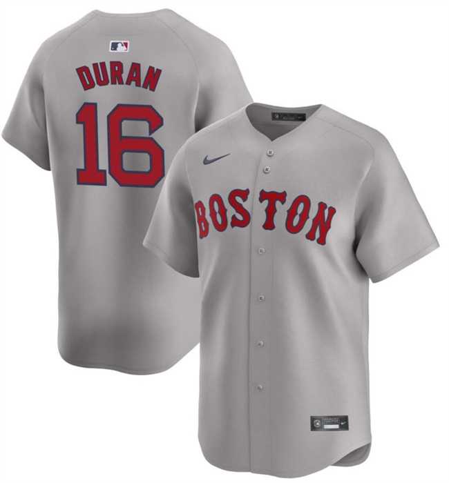 Men's Boston Red Sox #16 Jarren Duran Gray 2024 Away Limited Stitched Baseball Jersey Dzhi,We sell and wholesale Men's Boston Red Sox #16 Jarren Duran Gray 2024 Away Limited Stitched Baseball Jersey Dzhi on line form chian!